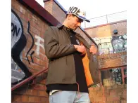 Autum Bikes "Ground Astronauts" Coach Jacket - Dark Olive