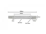 Pride Racing "Axle Pride Rival Ex Front Hub" BMX Race Naben Ersatzteile