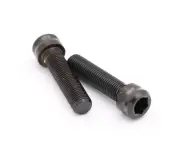 Pride Racing "Bolts Kit 10mm" BMX Race Naben Ersatzteile - Edelstahl, Schwarz Eloxiert, 10mm