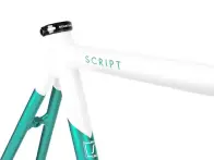 Bombtrack Bikes "Script" 2015 Fixed Gear Frame / Fork Set - White / Green