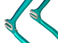 Bombtrack Bikes "Script" 2015 Fixed Gear Frame / Fork Set - White / Green