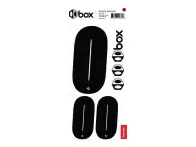 BOX Components "Box Two" BMX Race Zahlen-Sticker - Black