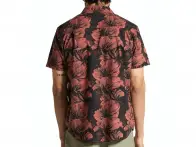 Brixton "Charter Print" Shirt - Washed Black/Terracotta Floral