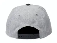 Brixton "Crest C MP Snapback" Cap - Heather Grey/Black