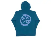 BSD "Acid Face" Hooded Zipper - Navy Blue