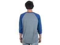 BSD "Spray Logo 3/4" T-Shirt - Grey / Blue