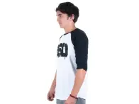 BSD "Spray Logo 3/4" T-Shirt - White / Black