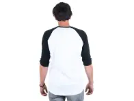 BSD "Spray Logo 3/4" T-Shirt - White / Black