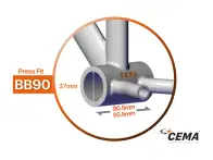 CEMA "BB90-BB95" MTB Bottom Bracket - Shimano