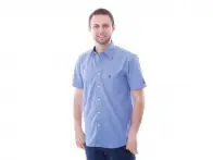 Chico Clothing "Fil A Fil blau" Hemd