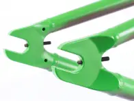 Cult "Biggie" BMX Frame - Green/Brown (Alex Kennedy)