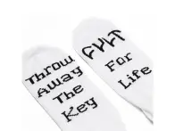 Cult "Chain Logo" Socks - White