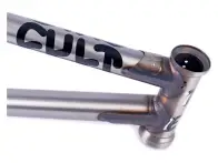Cult "Shorty" BMX Frame - Matte Clear Raw