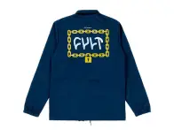Cult "Throw Away The Key" Coach Jacket - Navy Blue