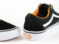 Cult X Vans "Old Skool Pro" Shoes - Black/White/Orange