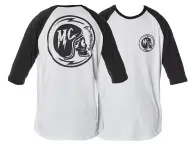 Demolition "Matt Cordova Raglan" 3/4 Longsleeve - White/Black