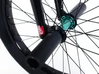 Division BMX "Spurwood" 2018 BMX Rad - ED Black/Matte Teal - Brakeless - Freecoaster