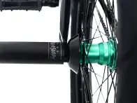 Division BMX "Spurwood" 2018 BMX Rad - ED Black/Matte Teal - Brakeless - Freecoaster
