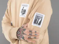 Doomed Brand "Patch Sweater" Pullover - Tan