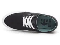 Etnies "Jameson Vulc LS" Shoes - Black/White/Silver