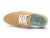 Etnies "Jameson Vulc LS" Shoes - Tan/White