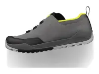 Fizik "Terra Ergolace X2 Flat" MTB Shoes - Grey/Yellow Fluo
