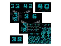 FOX "Custom Decal Kit" MTB Gabel- und Dämpferaufkleber Set