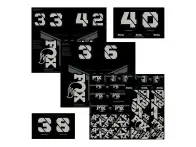 FOX "Custom Decal Kit" MTB Fork and Shock Decal Set