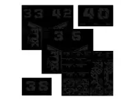 FOX "Custom Decal Kit" MTB Fork and Shock Decal Set