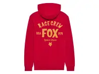 Fox Racing "Slogan Fleece" Hooded Pullover - Flame Red