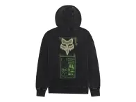 Fox Racing "Throttle Oversized Fleece" Hooded Pullover - Black