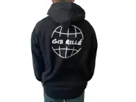 Gib Rille "Worldwide" Hooded Pullover - Black