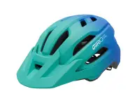 Giro "Fixture II Y" MTB Helm - Matte Green/Blue (Kids)