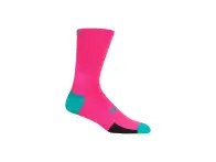 Giro "HRC Team" Socks - Neon Pink/Screaming Teal