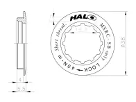 Halo "MXRC" Kassetten Verschlussring - Shimano HG kurz