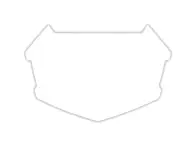 Insight "3D Vision 2" BMX Race Nummernschild Hintergrund-Sticker