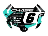 Insight "3D Vision 2 Replica" BMX Race Nummernschild Hintergrund-Sticker