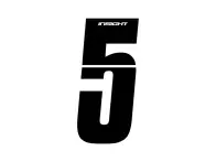 Insight BMX Race Seitennummernschild Zahlen-Sticker - Black