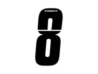 Insight BMX Race Seitennummernschild Zahlen-Sticker - Black