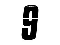 Insight BMX Race Seitennummernschild Zahlen-Sticker - Black