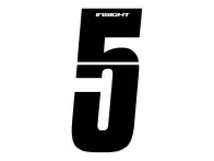 Insight BMX Race Seitennummernschild Zahlen-Sticker - Black