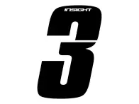 Insight BMX Race Zahlen-Sticker - Black