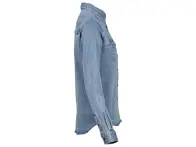 iXS "Carve Digger Organic Denim Women" Shirt - Blue