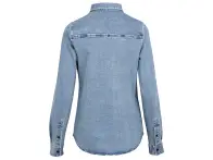iXS "Carve Digger Organic Denim Women" Shirt - Blue