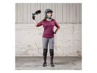 iXS "Carve X Women Henley" Jersey - Dark Red