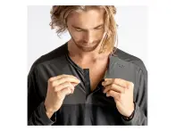 iXS "Flow XTG Long Sleeve Henley" Jersey - Black