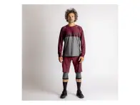 iXS "Flow XTG Long Sleeve Henley" Jersey - Dark Red