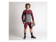 iXS "Flow XTG Long Sleeve Henley" Jersey - Dark Red