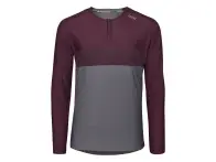 iXS "Flow XTG Long Sleeve Henley" Jersey - Dark Red