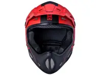 Kali Protectives "Alpine Carbon Pulse" Fullface Helm - Matt Black/Red